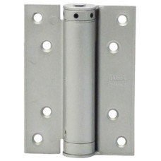 Spring Hinge Single Action 100 x 75 mm Steel Silver lacquered steel