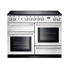 Range Cooker Electric Induction 1100 mm Rangemaster Nexus 110 Slate finish chrome trim