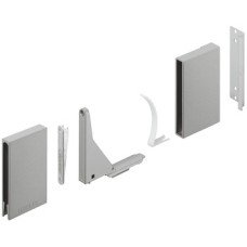 Glass Panel Holder for Häfele Matrix Box P Glass Side Panels For gallery railing system Metallic silver