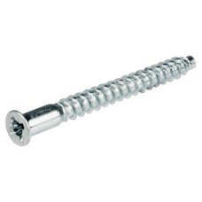 One-Piece Connector with Ø 8 mm Head for Ø 4 mm Drill Hole Confirmat Steel with cross slot Length 38 mm size 2 drilled