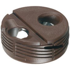 Recessed Connecting Fitting with Pre-Mounted Tightening Element Tofix for wood thickness: 18–26 mm For wood thickness: 18-26 mm brown