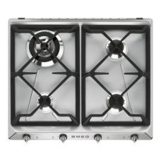 Hob Gas 4 Burners 600 mm Smeg Victoria SR964XGH - Stainless steel
