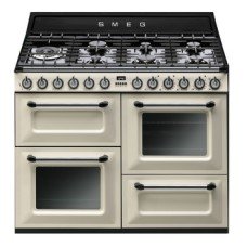 Cooker Dual Fuel Traditional Four Cavity Gas Hob 1100 mm Smeg Victoria TR4110P1 - Cream
