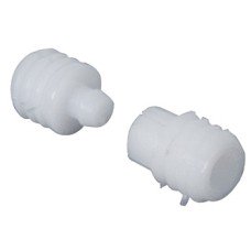 Dowel Connector Press-Fit Two Piece For release fastenings Natural coloured nylon