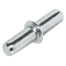 Shelf Support Plug in with Collar for Wooden Shelves and Ø 3 mm Holes Steel Bright galvanized