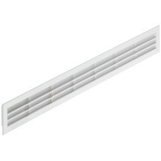 Ventilation Grille for Recess Mounting Plastic Straight-edged Ventilation area 81 cm2 white