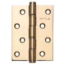 Butt Hinge DPBW 102 x 76 mm Brass Häfele Staggered hole pattern Polished