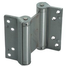 Spring Hinge Double Action 100 x 75 mm Steel Silver lacquered
