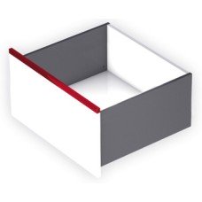 Drawer Set 249 mm High with Dynapro Tipmatic Runners Vionaro Length 450 mm silver
