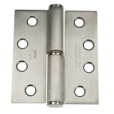 Lift-Off Hinge 102 x 89 mm Grade 316 Stainless Steel Loadmaster ANSI hole pattern (template drilled) Square corners anti-clockwise closing satin