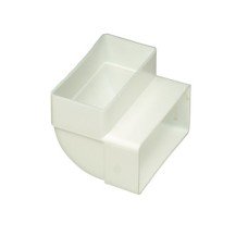 Connector Vertical 90° Bend Flame Retardant White System 4a