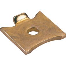 Shelf Support Stud Single for Use with Raised Bookcase Strip Electro brassed