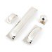 Cup Pull Handle Brass Fixing Centres 40-202 mm Queslett Polished nickel fixing centres 202 mm