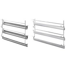 Telescopic Shelf Support Three Levels Length 369 mm Smeg GTA-6 - Polished steel