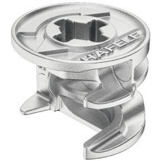 Connector Housing without Rim Zinc Alloy Minifix 15 For wood thickness from 12 mm and above drilling depth D: 9.5 mm dim. A: 6 mm bright