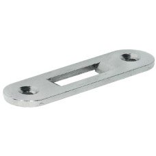 Striking plate for Symo roller shutter rim lock Steel nickel plated nickel plated