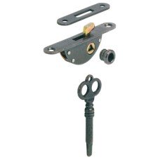 Mortice Lock Hook Bolt Unhanded Replacement key and bush available Lock steel bronzed