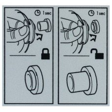 Instruction Sheet Glue Fixing for LockerLock LL 100 Dialock Locker Lock Set Silver coloured