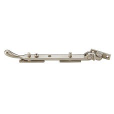 Casement Stay Locking with Non Removable Captive Locking Cap Brass Length 254 mm polished brass