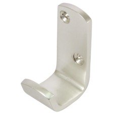 Coat Hook Aluminium Heavy Gauge 3 mm Face fixing Satin anodised aluminium finish