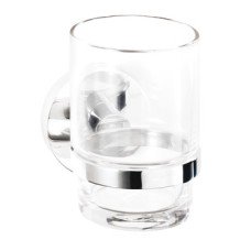 Tumbler and Holder Height 96 mm x Width 67 mm x Depth 118 mm Britannia Concealed fixings Polished chrome finish
