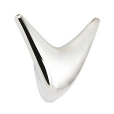 Coat Hook Zinc Alloy 40 x 70 mm Double Ergo Polished chrome finish