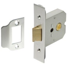 Box Latch Mortice Latchbolt Operated by Lever Handles Case Size 64/76/102 mm Backset 44 mm case size 64 mm satin chrome