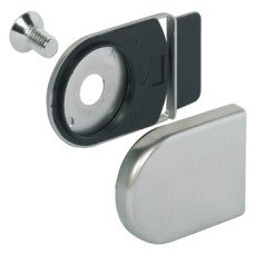 Trim Cap and Closure Plate for Symo 3000 Glass Door Cam Lock Matt nickel plated
