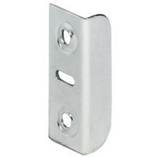Striking Plate for Screw Fixing 33 x 13 x 9 mm Steel Nickel plated