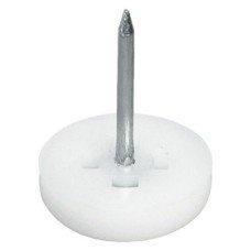 Pin Type Glide White Plastic Glide Ø 10 mm