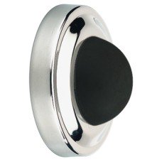 Wall Bumper Wall Fixing Stainless Steel or Brass Startec With black rubber buffer Polished brass