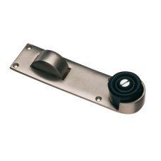 Door Stop and Holder Floor for Doors up to 54 mm Thick Brass Rubber Buffer Simply pull door to release Polished