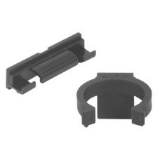 Plinth Clip Set for use with 3 m Plinth Panel Black plastic