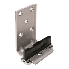 Single Lower Guide Hawa-Confort Top hung system Silver anodised aluminium bracket