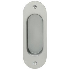 Pull Handle Flush 127 x 45 mm Stainless Steel Suitable for sliding timber doors Satin