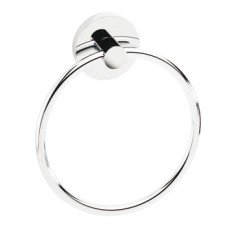 Towel Ring Height 180 mm x Width 155 mm x Depth 38 mm Britannia Concealed fixings Polished chrome finish