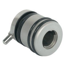 Glass door lock for hinged doors Symo for screw fixing For combination with Symo cylinder removable core nickel plated matt