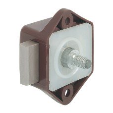 Rim Lock Mini Push-Lock Case Backset 15 mm Brown