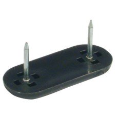 Pin Type Glide Black Plastic Width 19 mm