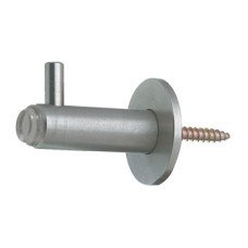 Coat Hook Buffered Grade 304 Stainless Steel 47 x Ø 35 mm Concealed fixing Satin stainless steel finish