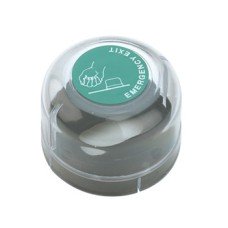 Emergency Dome Cover for Use with Cylinder Thumbturn Europrofile or Oval Plastic Clear dome black base