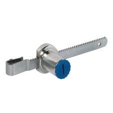 Glass Door Cylinder Lock with Rack Symo 3000 For combination with Symo cylinder removable core Housing: Zinc alloy matt nickel plated rack: Stainless steel
