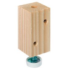 Plinth Adjusting Fitting M8 Thread with Wood Mounting Block Installation height 100 mm screw length 75 mm