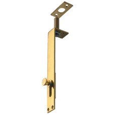 Flush Bolt Knob Slide Extended Throw Width 25 mm Brass Length x width: 229 x 25 mm satin nickel plated