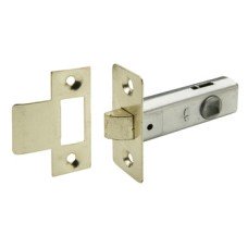 Mortice Latch Tubular Economy Latchbolt Operated by Lever Handles Steel Backset 57 mm case size 76 mm nickel-plated