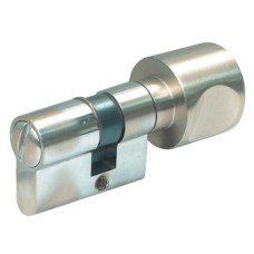 Cylinder WC with Knob Metalglas Cylinder length 43 mm Satin chrome plated finish for lock side