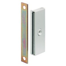 Magnetic Catch Pull 5.0 kg with Plate Magnets for Screw Fixing Slim Design White