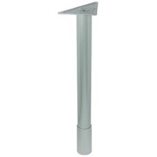 Single Leg Idea 300 Desking System With height adjustment Silver coloured RAL 9006 finish