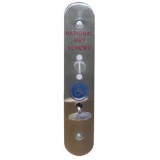 Bathroom Toilet Lock Set for National Key Scheme 316 Stainless Steel Left hand satin