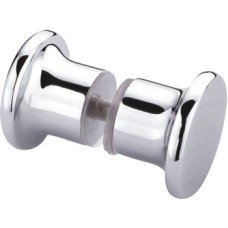 Shower Door Knob Back to Back Knob Set Ø 40 mm for 8 or 10 mm Thick Glass Suitable for Toughened Glass Doors 8-10 mm thick Polished chrome plated finish